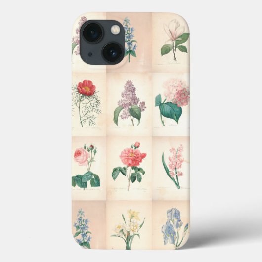 botanische Flowers iPad Case (Achterkant)