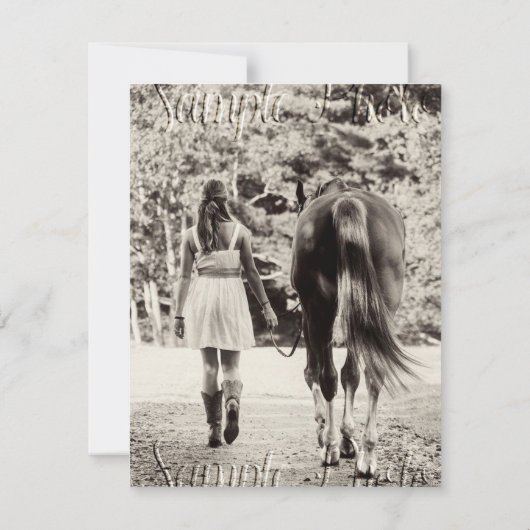 Botanische foto Afstuderen aankondiging (Achterkant)