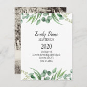 Botanische foto Afstuderen aankondiging (Voorkant / Achterkant)