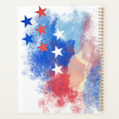 Botanische foto van Navy Blue Silver Planner (Achterkant)