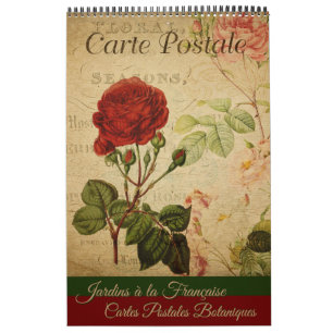  Botanische Franse Post Kaart Agenda Kalender