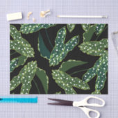 Botanische geborste Begonia bladeren Tissuepapier (Craft)