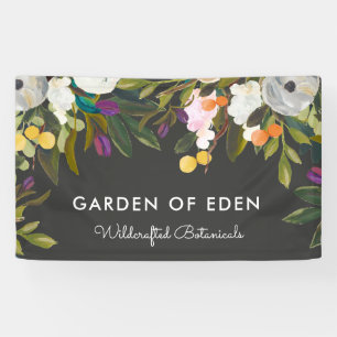 Botanische gelukzaligheid Elegante Bloemen Banner 