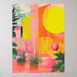 Botanische gelukzaligheid: zonharmonie poster