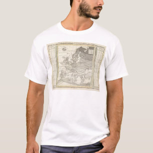 Botanische geografische statistische kaart van Eur T-shirt
