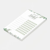 Botanische gewoonte Tracker Eucalyptus Post-it® Notes (Schuin)