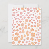 Botanische Giraffe Safari Baby shower Aankondiging (Achterkant)