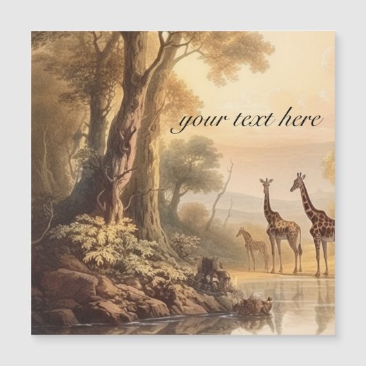 botanische giraffen, aanpasbaar (Voorkant)