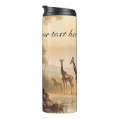  botanische giraffen, aanpasbaar thermosbeker (Geroteerd rechts)