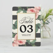 Botanische Glamour | Tafelnummers (Staand voorkant)