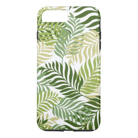 Botanische glans van Fern op wit Case-Mate iPhone Case (Achterkant)