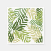 Botanische glans van Fern op wit Servetten (Voorkant)