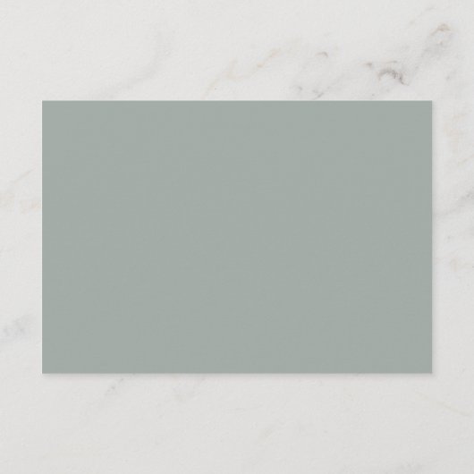 Botanische Goud & Groene Bruiloft Wishing Well Informatiekaartje (Achterkant)