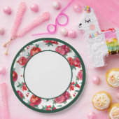 Botanische granaatappel papier Bord (Feest)