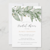 Botanische Greenery Bridal Shower Kaart (Voorkant)