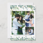 Botanische Greenery Gold 7 Foto bewaart de datum Save The Date (Achterkant)