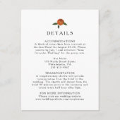 Botanische Greenery, Lemons en Marigbles Informatiekaartje (Voorkant)