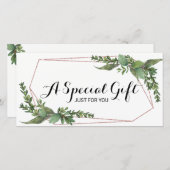 Botanische Greenery Salon & Spa Cadeaubonnen (Voorkant / Achterkant)