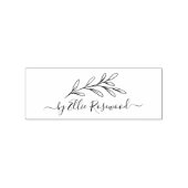 Botanische Greenery Script Creëer Uw Eigen Rubberstempel (Afrduk)