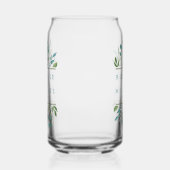 Botanische Greenery Wedding Blikvorm Glas (Links)