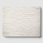 Botanische Greenery White Brick Wedding Gastenboek (Achterkant)