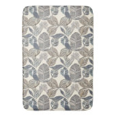 Botanische grijze leder Abstracte bath Mat (Voorkant Verticaal)