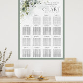 Botanische groen-afzuigkap poster (Keuken)