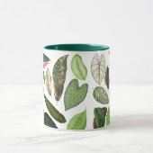 Botanische groen bladeren mok (Midden)