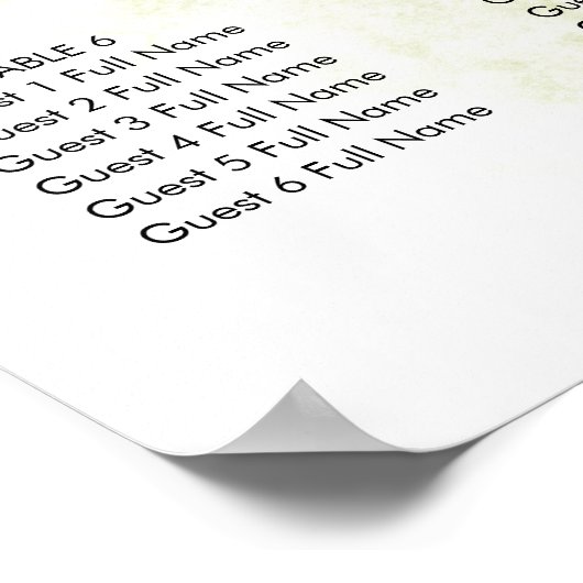 Botanische groene en goudkristallen Poster (Hoek)