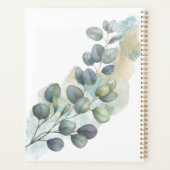 Botanische groene eucalyptus Waterverf Planner (Achterkant)