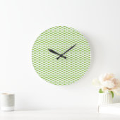 Botanische groene mapjes set grote klok (Huis)