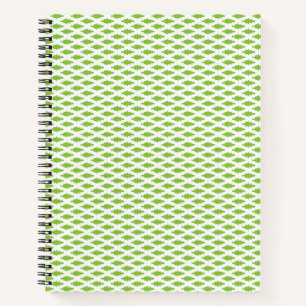 Botanische groene mapjes set notitieboek