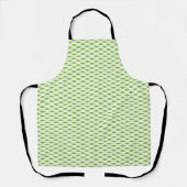 Botanische groene mapjes set schort (Voorkant)