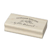 Botanische groene script Maak je eigen Rubberstempel (Stempel)