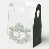 Botanische Groene Tuin Party Wedding Theme Bedankdoosjes (Geopend)