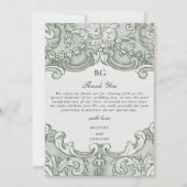 Botanische Groene Tuin Party Wedding Theme Bedankkaart (Voorkant)