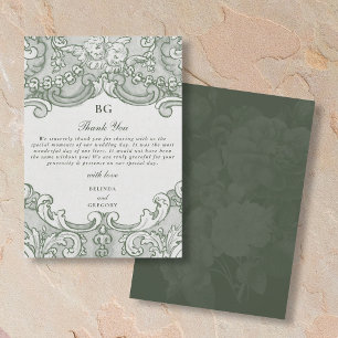  Botanische Groene Tuin Party Wedding Theme Bedankkaart