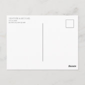 Botanische groene Waterverf Vertraagde datum Briefkaart (Achterkant)