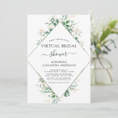 Botanische groenerij met virtueel Vrijgezellenfees Kaart (Staand voorkant)