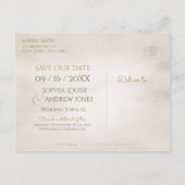 Botanische groenery , behalve de datum aankondigingskaart (Achterkant)