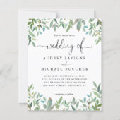 Botanische groenery groen in één bruiloft... (Voorkant)