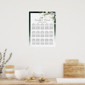 Botanische groenzitjes met eucalyptus poster (Keuken)