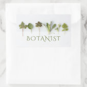 botanische handel rechthoekige sticker (Tas)