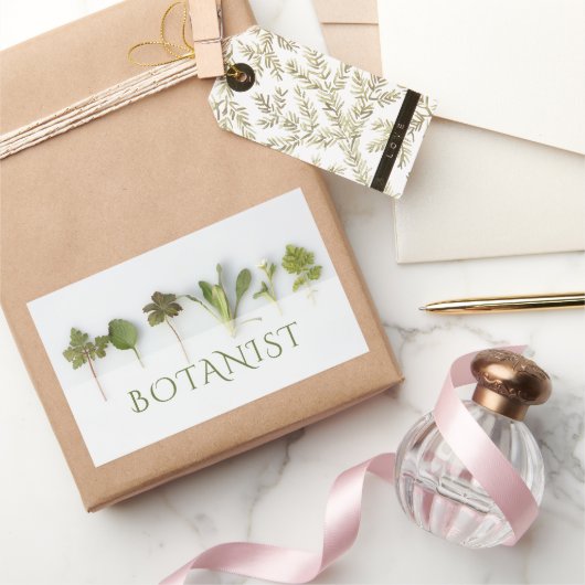 botanische handel rechthoekige sticker (Geschenken)