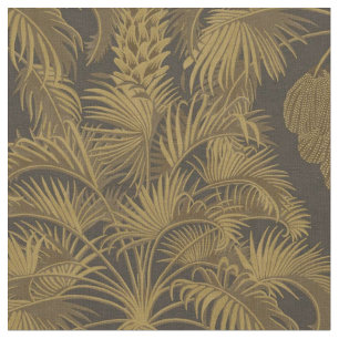 botanische handpalmbladeren stof