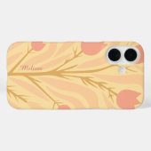 Botanische Handtekening Bloemen Gepersonaliseerde Case-Mate iPhone Case (Achterkant (horizontaal))