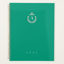 Botanische hangerenkam monogram per jaar planner