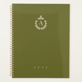 Botanische hangerenkam monogram per jaar planner