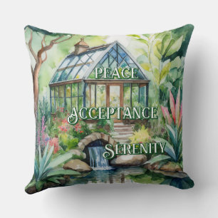 Botanische harmonie worp kussen