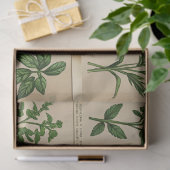 Botanische Herbarium Decoupage  varens, Tissuepapier (Geschenk)